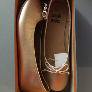 KIDS ROSE GOLD FLATS